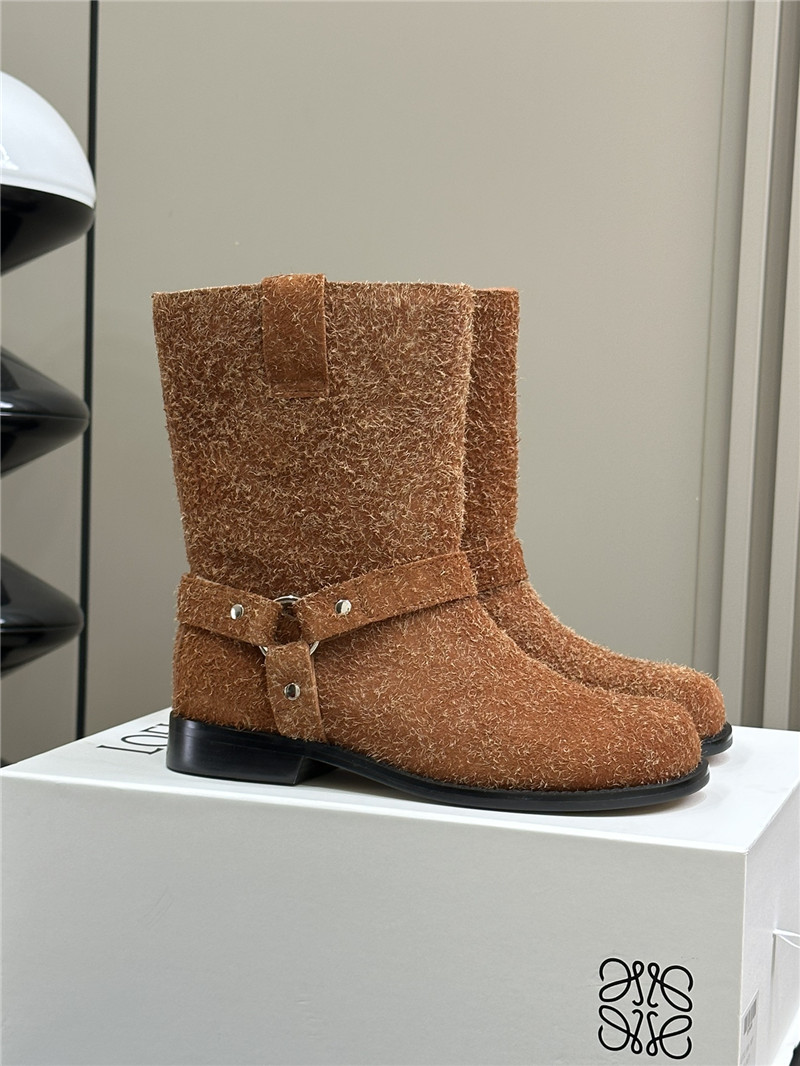 L0ew* women’s campo brushed suede biker boots