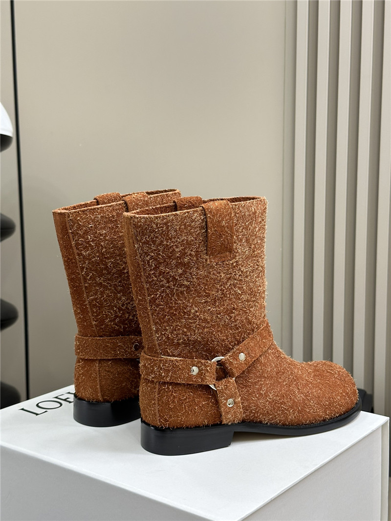 L0ew* women’s campo brushed suede biker boots