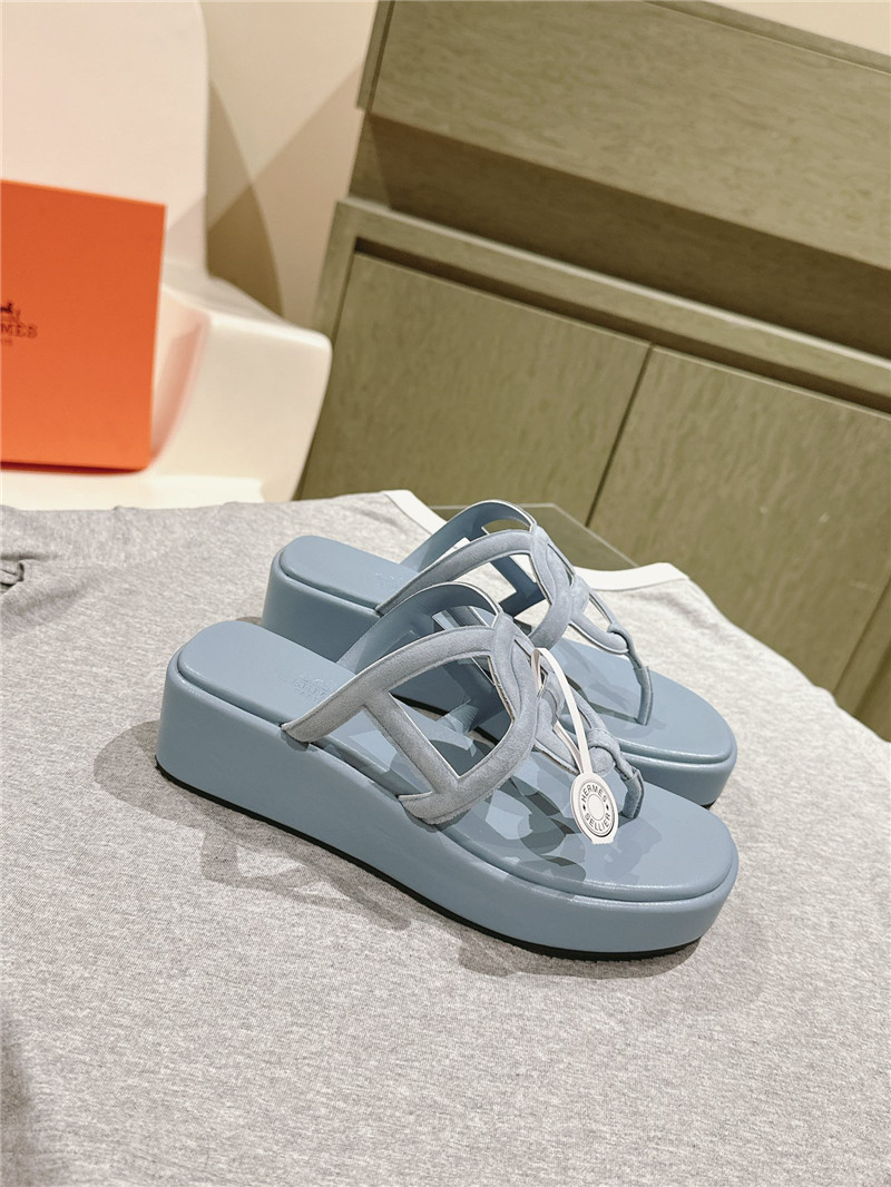 H**me5 gipsy sandal blue goatskin