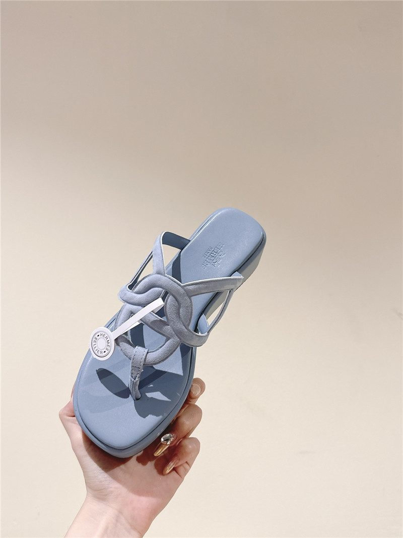 H**me5 gipsy sandal blue goatskin