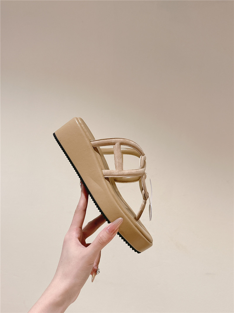 H**me5 gipsy sandal beige goatskin