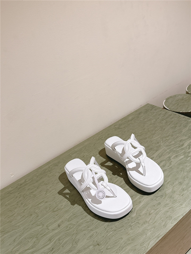 H**me5 gipsy sandal white goatskin