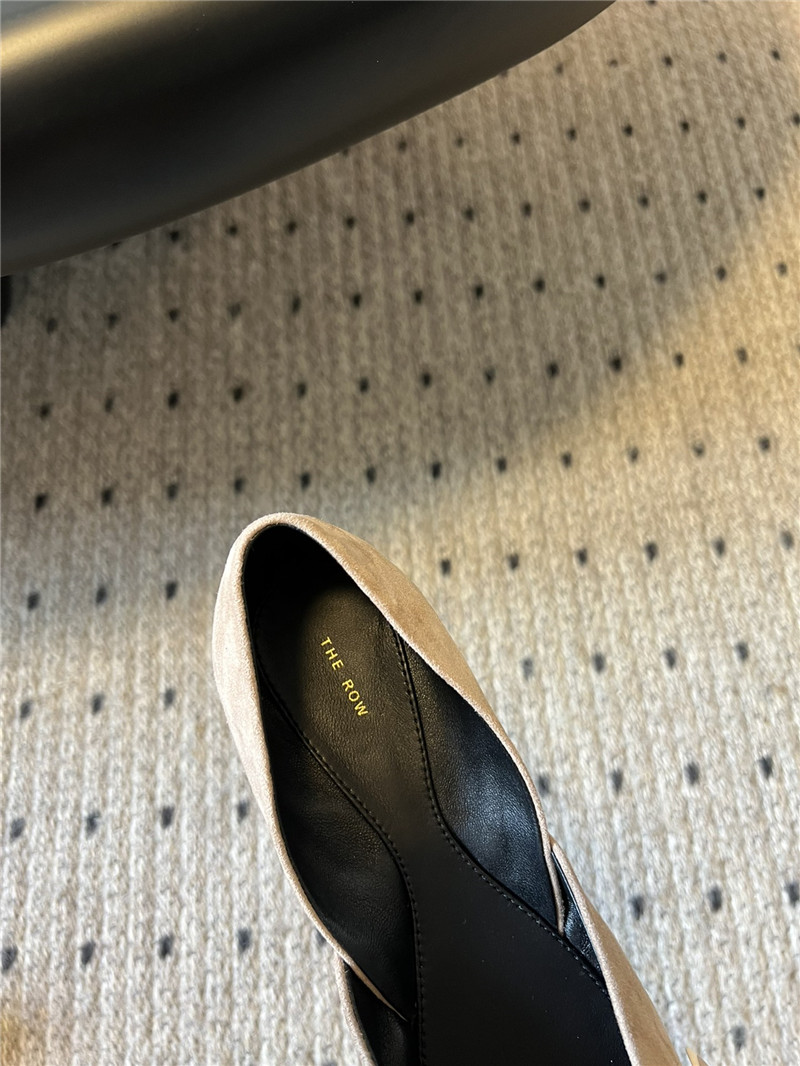 The R0w gemma ballet slipper bisquit suede