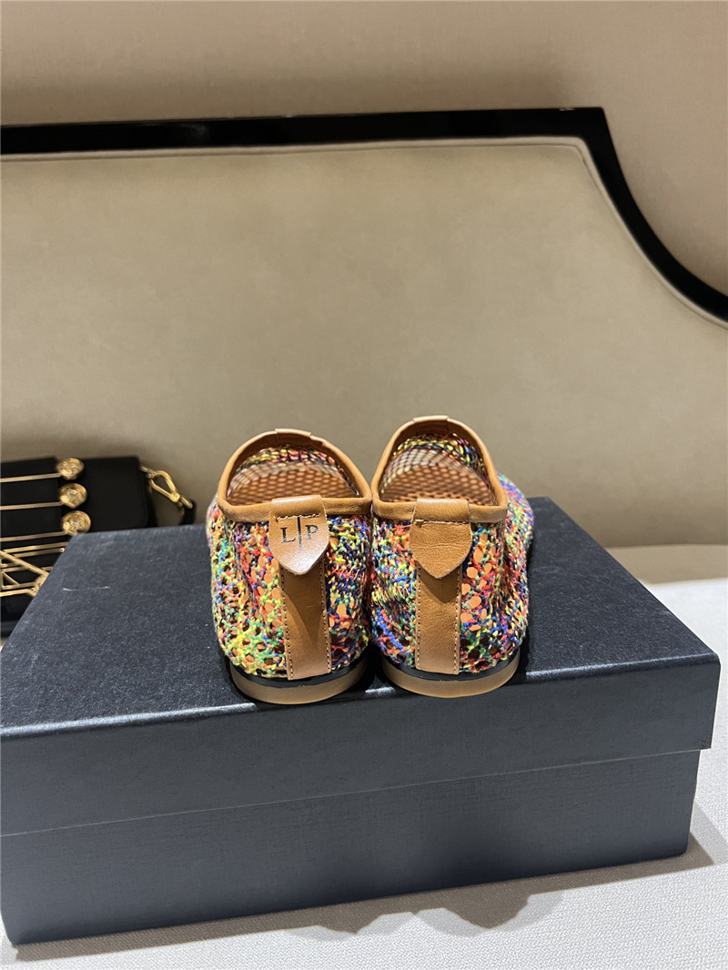 L0r0 P1ana floaty flat moccasin slipper resort multicolor