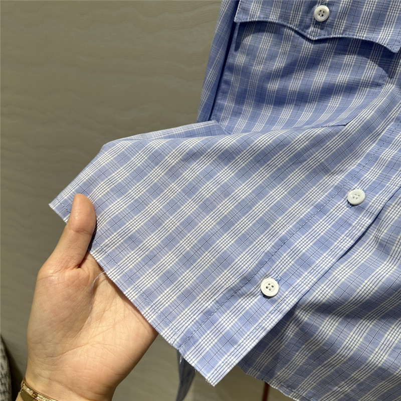 M1um1u temperament plaid shirt replica clothing sites