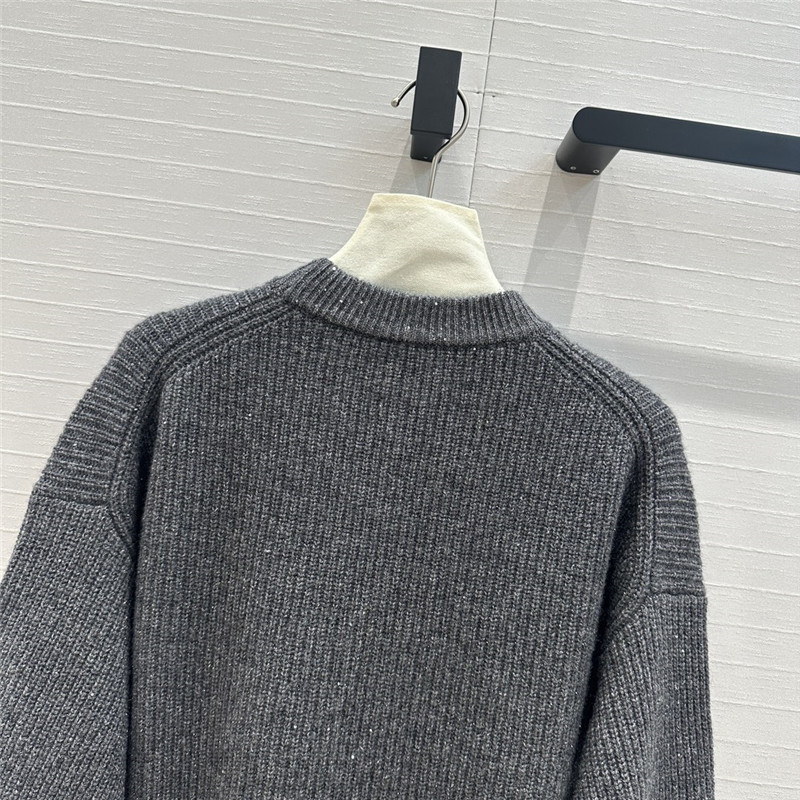 BC sequined cashmere crew neck sweater replicas clothes