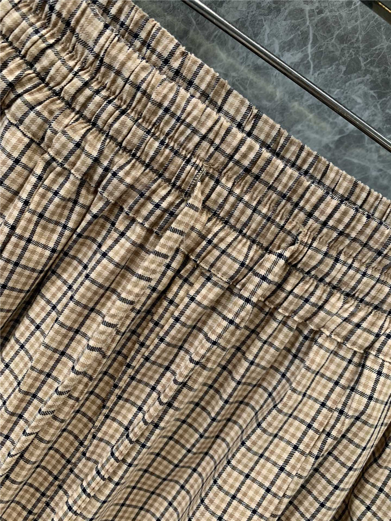 M1um1u elastic waist wide leg casual pants replica d&g clothing