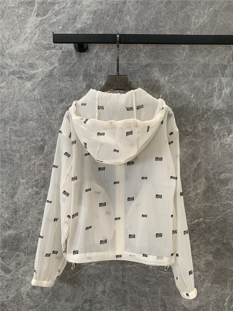 M1um1u zipper sun protection jacket replica clothing sites