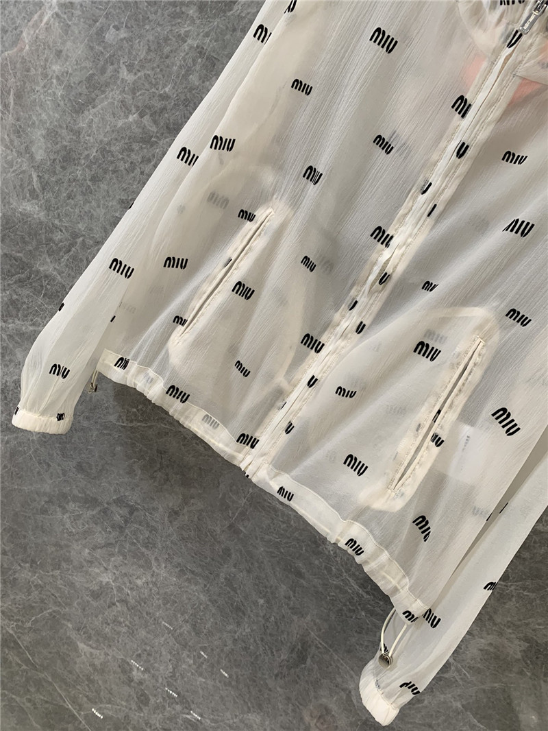 M1um1u zipper sun protection jacket replica clothing sites