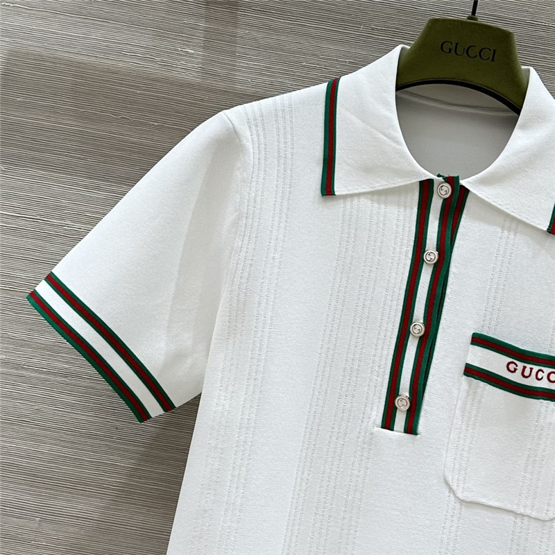 Gvc*1 polo collar small top + skirt set replica designer clothing websites