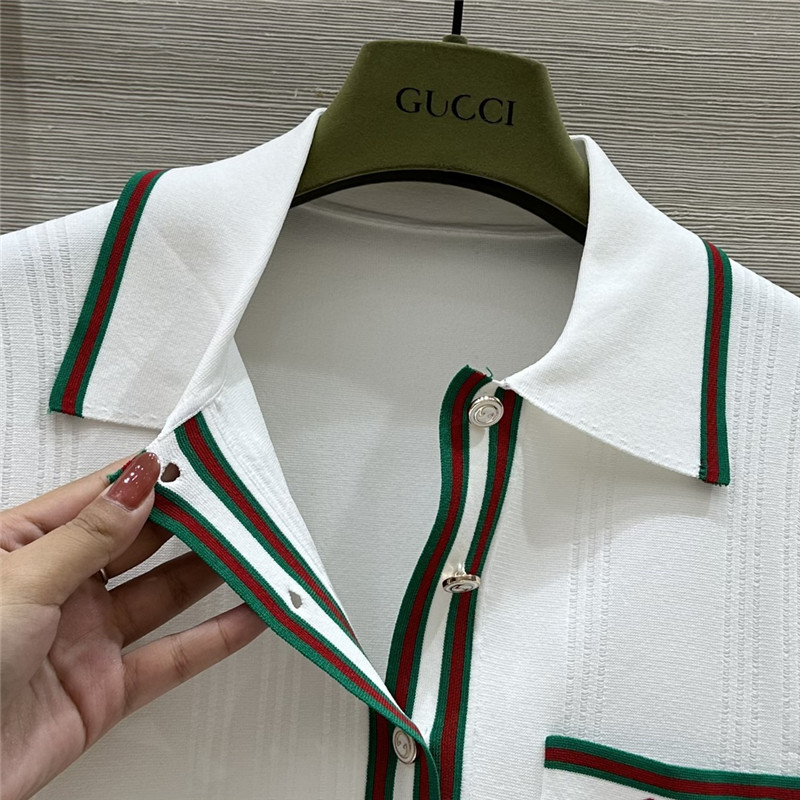 Gvc*1 polo collar small top + skirt set replica designer clothing websites