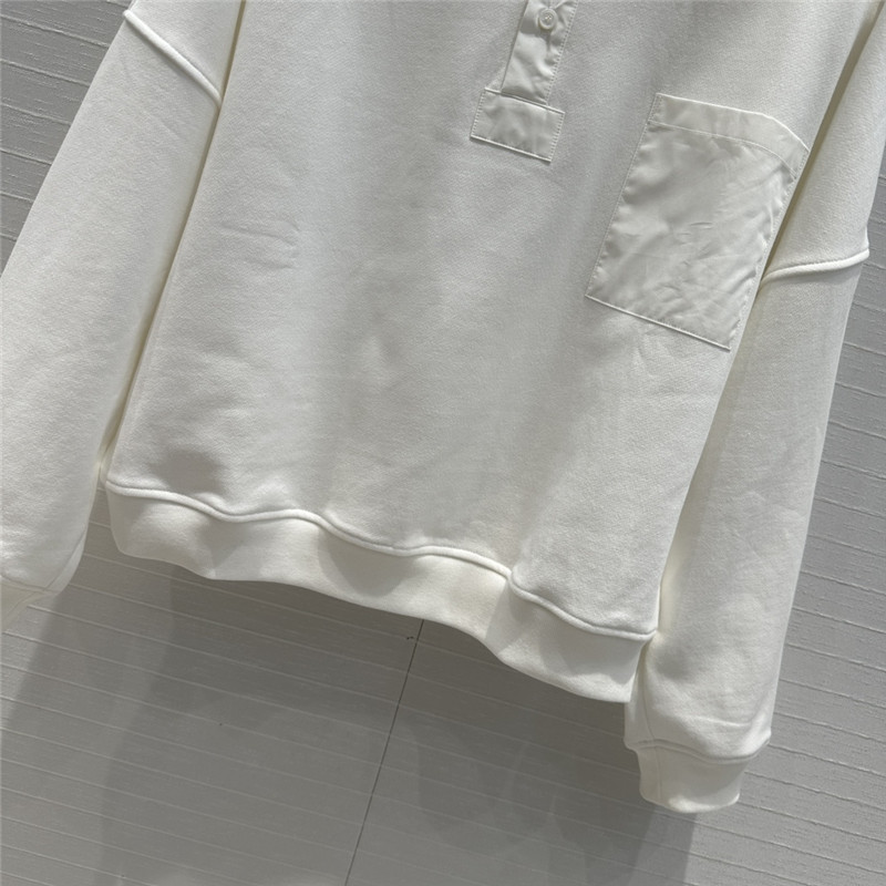 The R0w minimalist white shirt collar sweater replicas clothes