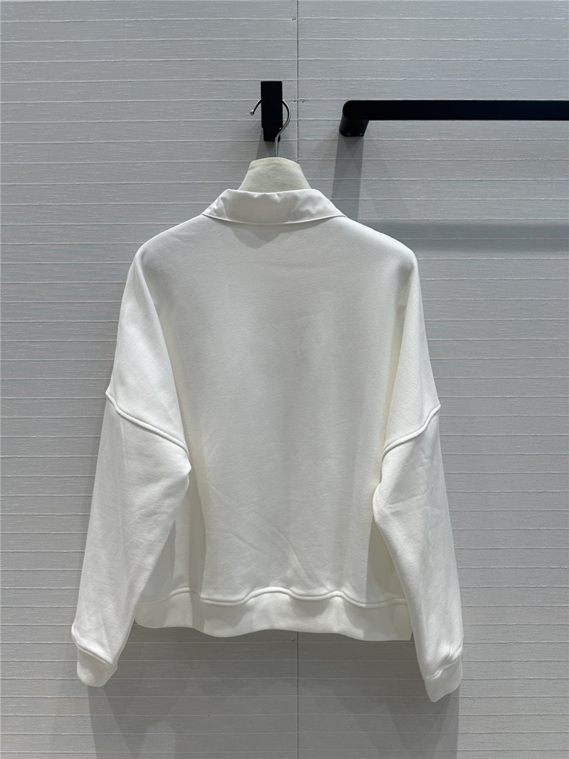 The R0w minimalist white shirt collar sweater replicas clothes