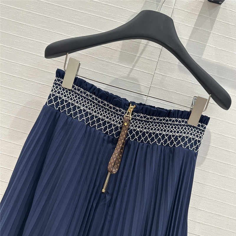 l0vis Vvtt0n lv layered pleated skirt replica d&g clothing