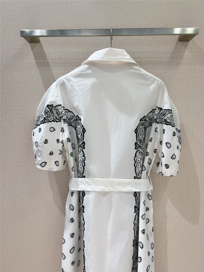 Chloé puff sleeve lapel dress replica designer clothes