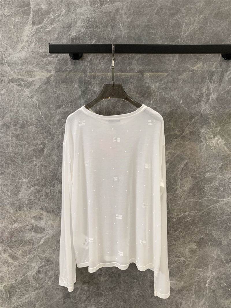 M1um1u base long-sleeved t-shirt replica clothing sites