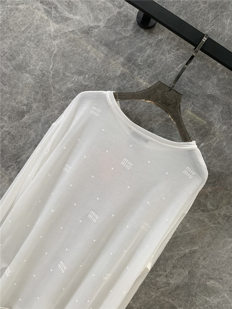 M1um1u base long-sleeved t-shirt replica clothing sites