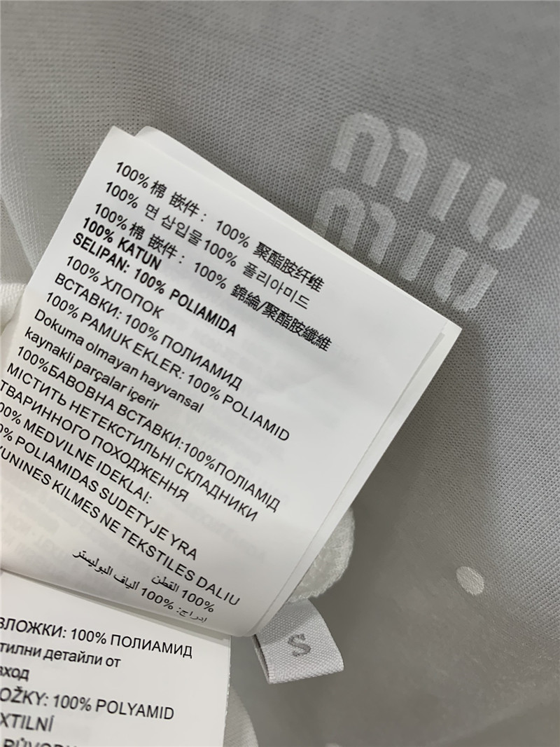 M1um1u base long-sleeved t-shirt replica clothing sites