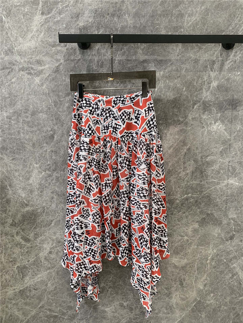 Ch**el irregular hem skirt replica designer clothes