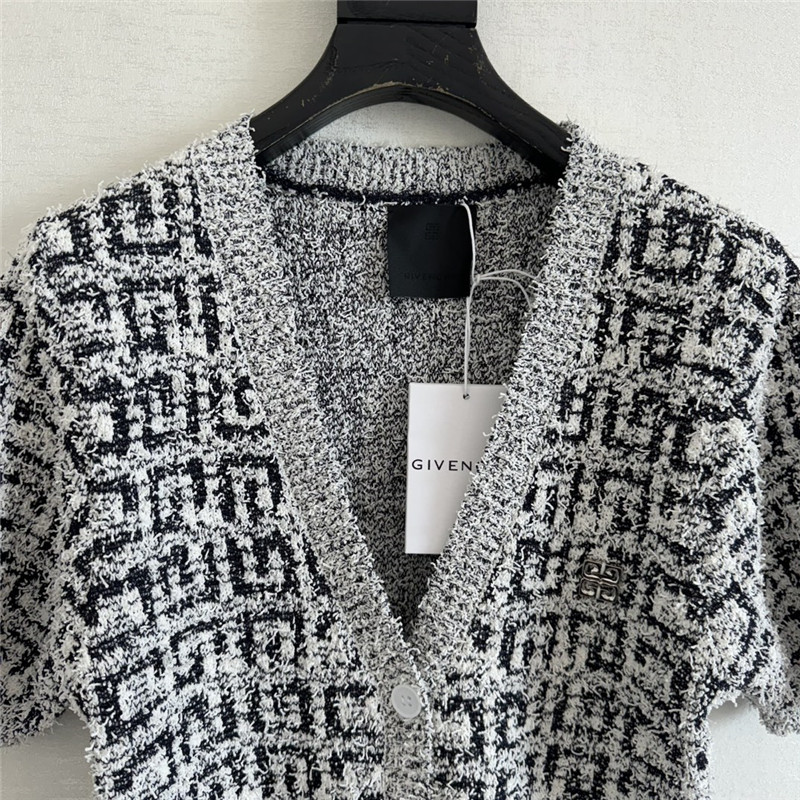 Givenchy short sleeve V cardigan replica d&g clothing