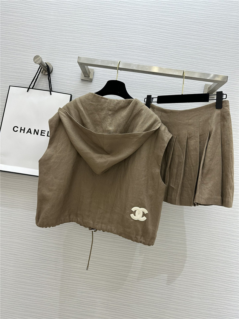 Ch**el vintage linen suit replica designer clothes