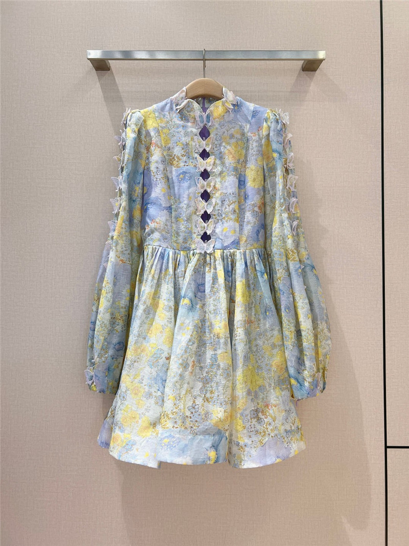 zimm printed mini dress replica d&g clothing