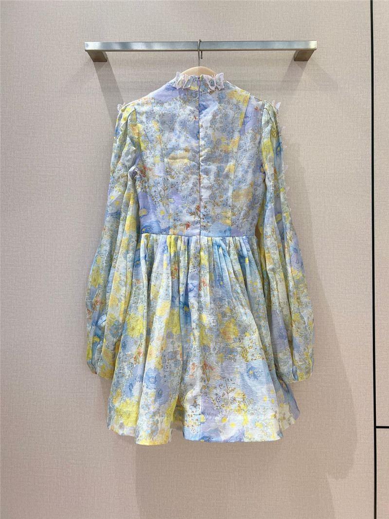 zimm printed mini dress replica d&g clothing