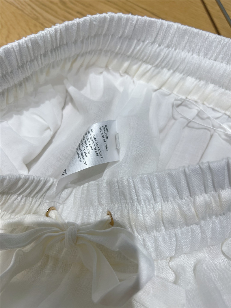 zimm white lace floral trousers replica clothing