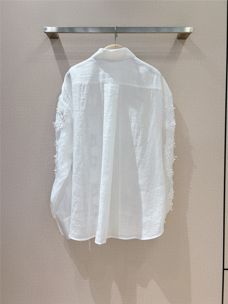 zimm lace flower style long sleeve shirt replica designer clothes