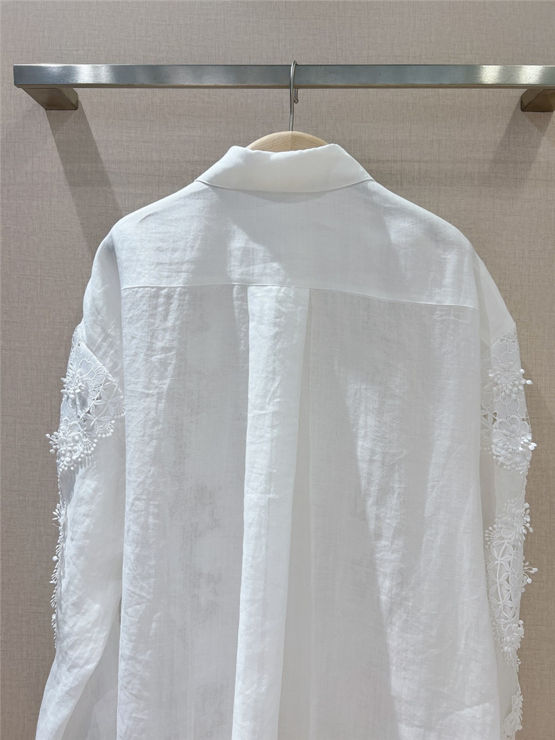 zimm lace flower style long sleeve shirt replica designer clothes