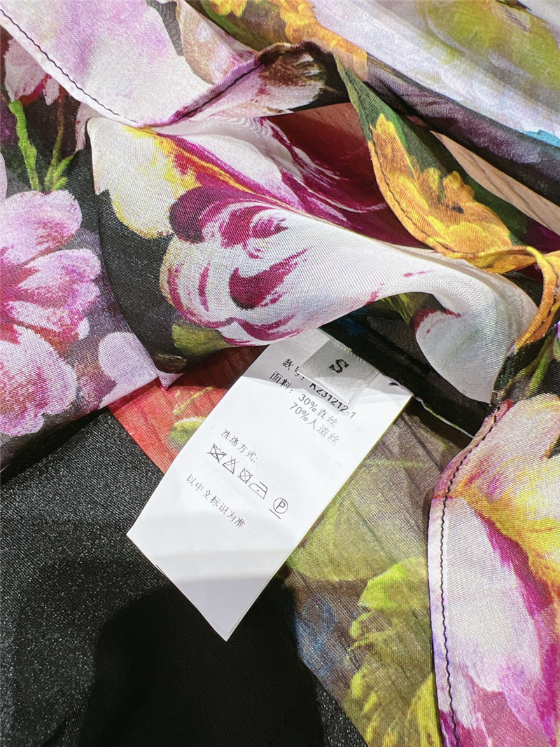 Dolce & Gabbana d&g bow flower shirt replica clothes