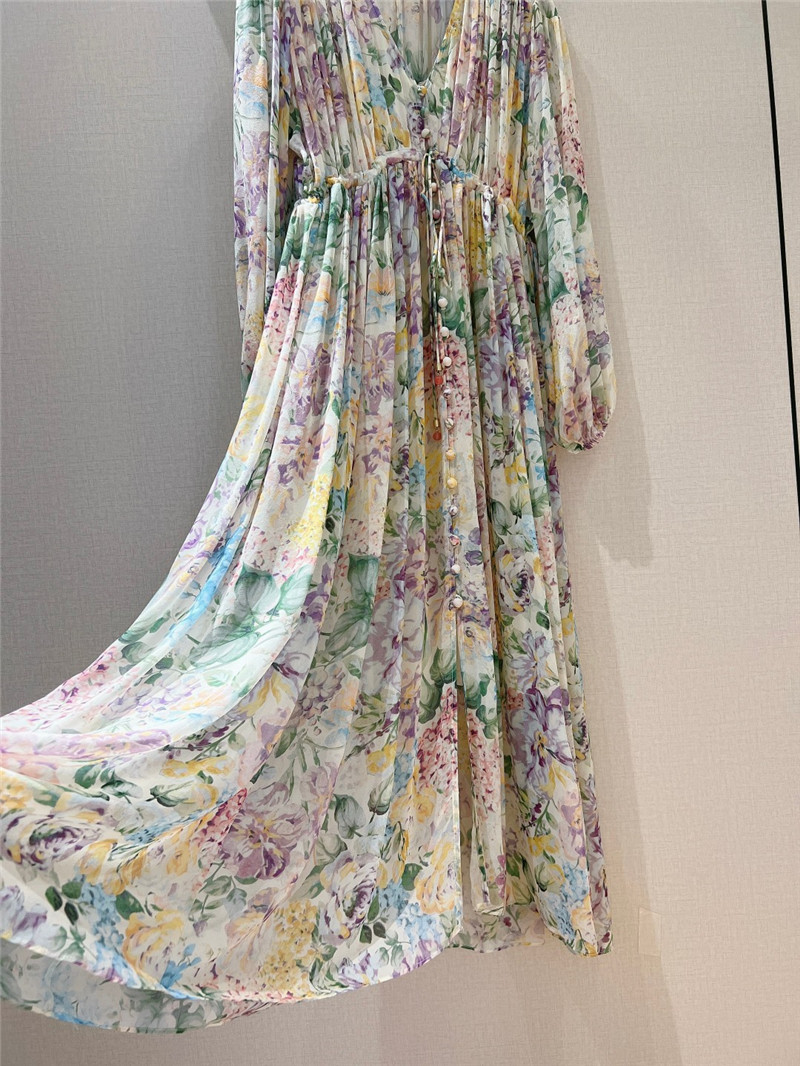 zimm mid-length sleeve long dress replica clothes