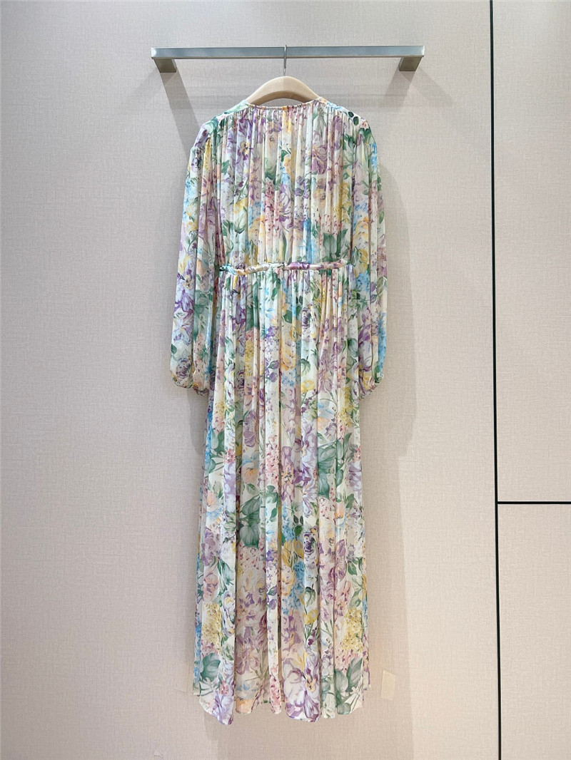 zimm mid-length sleeve long dress replica clothes