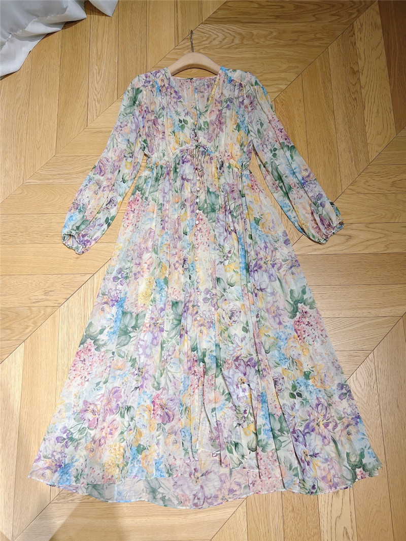 zimm mid-length sleeve long dress replica clothes