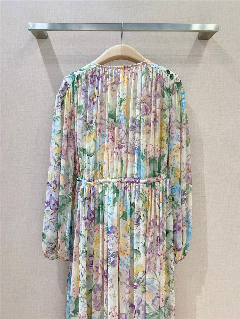 zimm mid-length sleeve long dress replica clothes