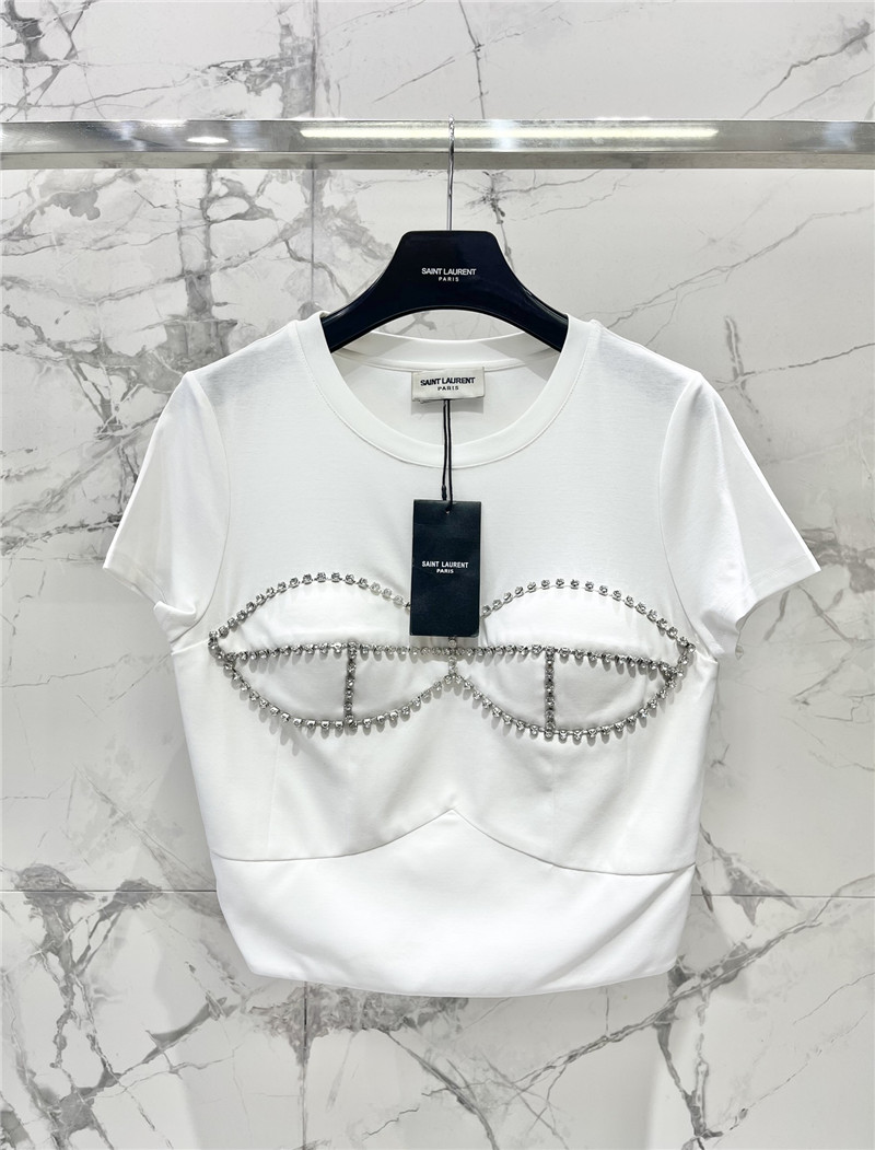 y51 crystal D1am0nd short-sleeved t-shirt replica clothes