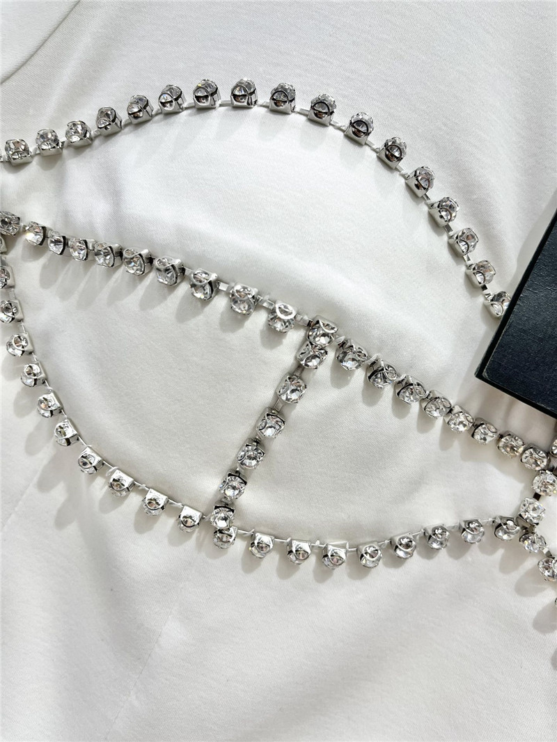 y51 crystal D1am0nd short-sleeved t-shirt replica clothes