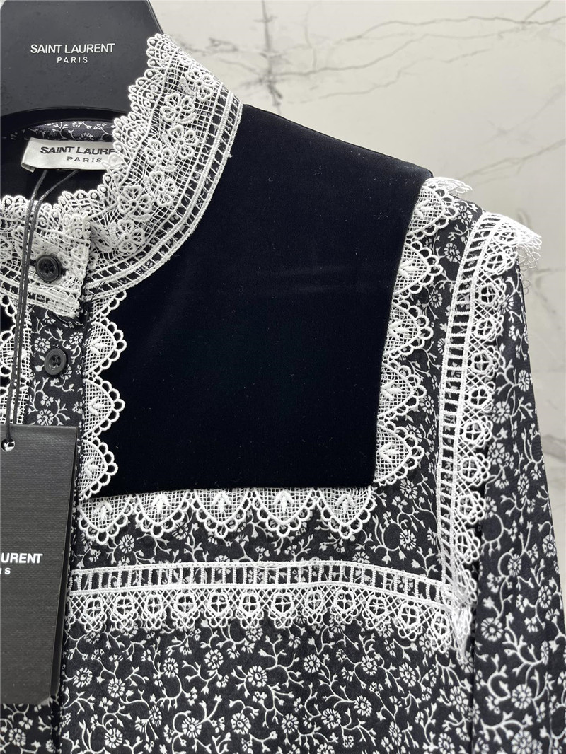 Y51 silk and velvet shirt replica designer clothes