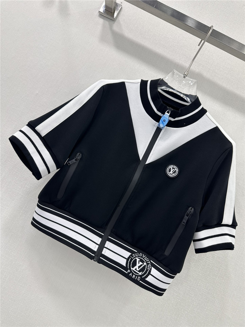 l0vis Vvtt0n lv stand collar ribbed collar short jacket replica clothing