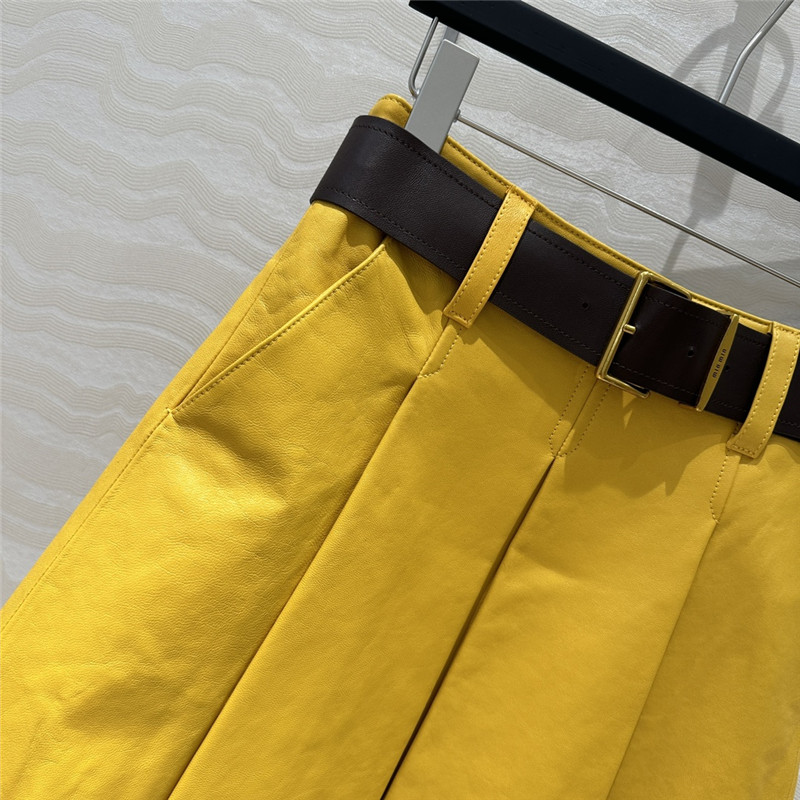 M1um1u lambskin skirt replicas clothes