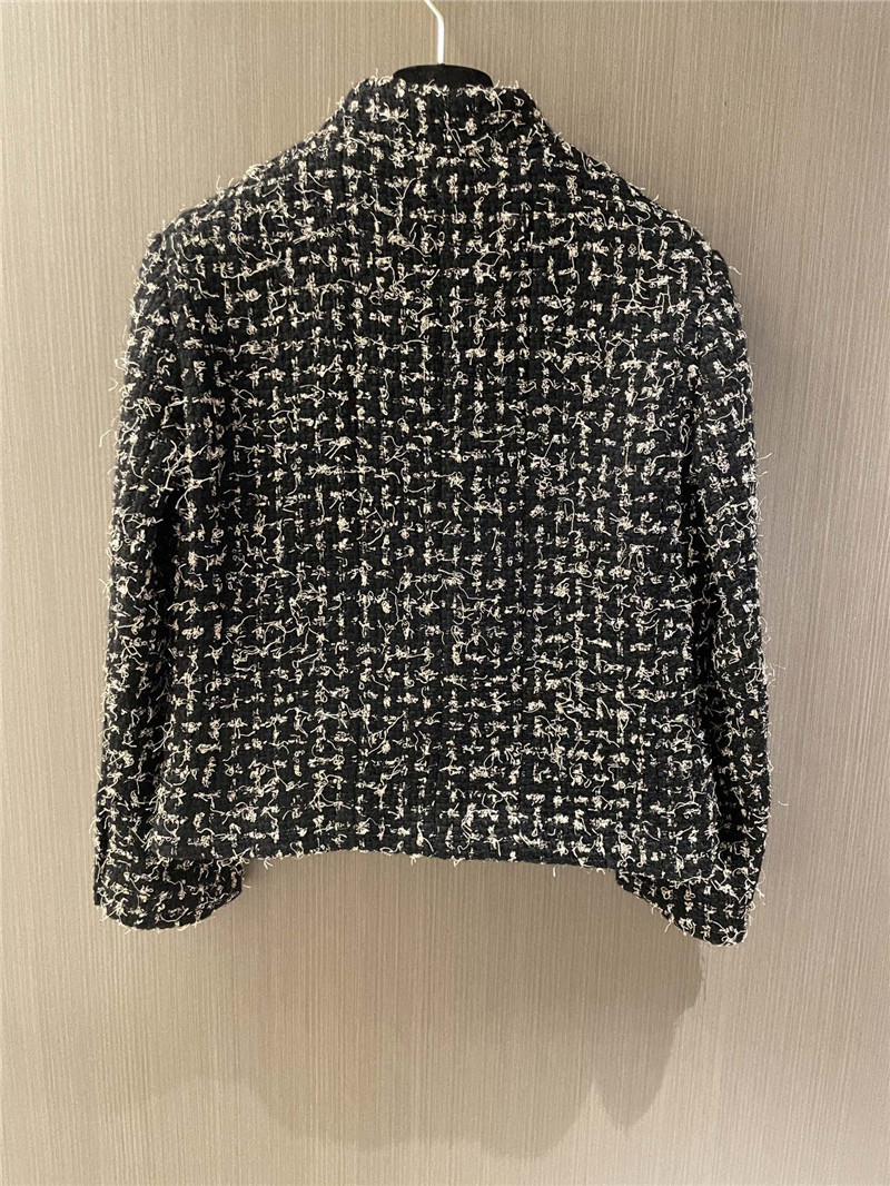 Ch**el small stand collar coat replica designer clothes