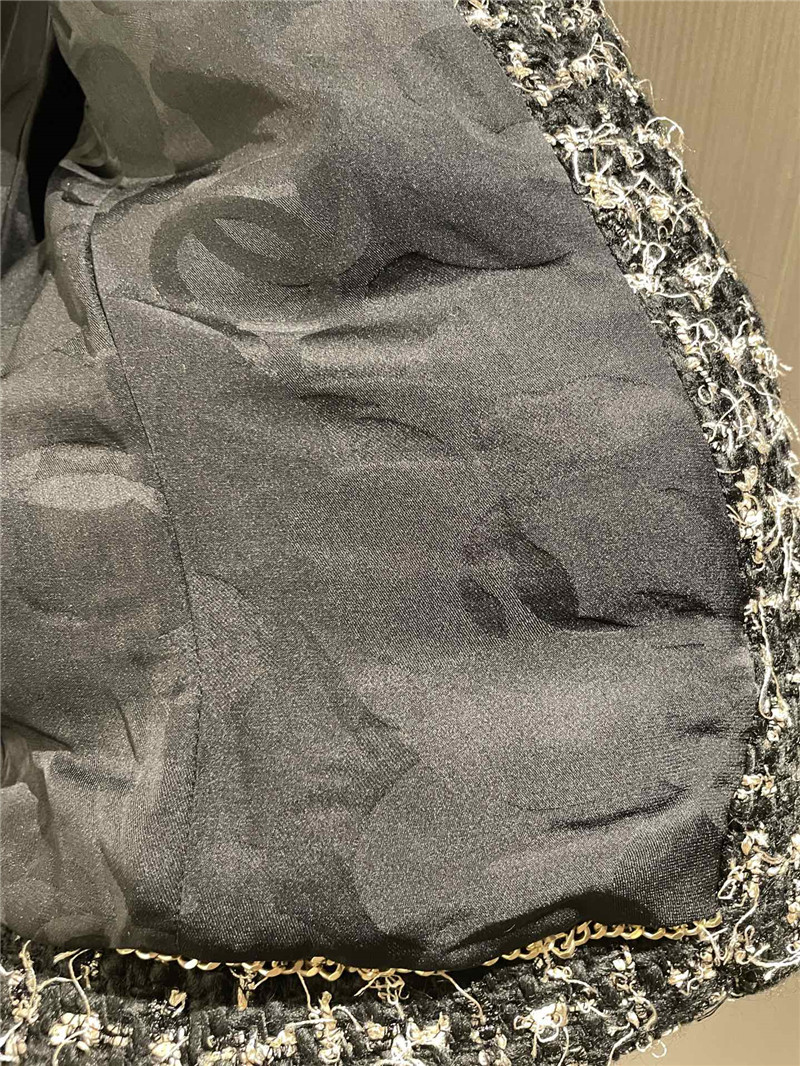 Ch**el small stand collar coat replica designer clothes