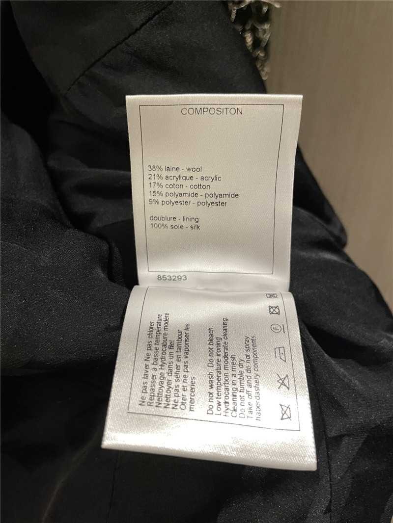 Ch**el small stand collar coat replica designer clothes