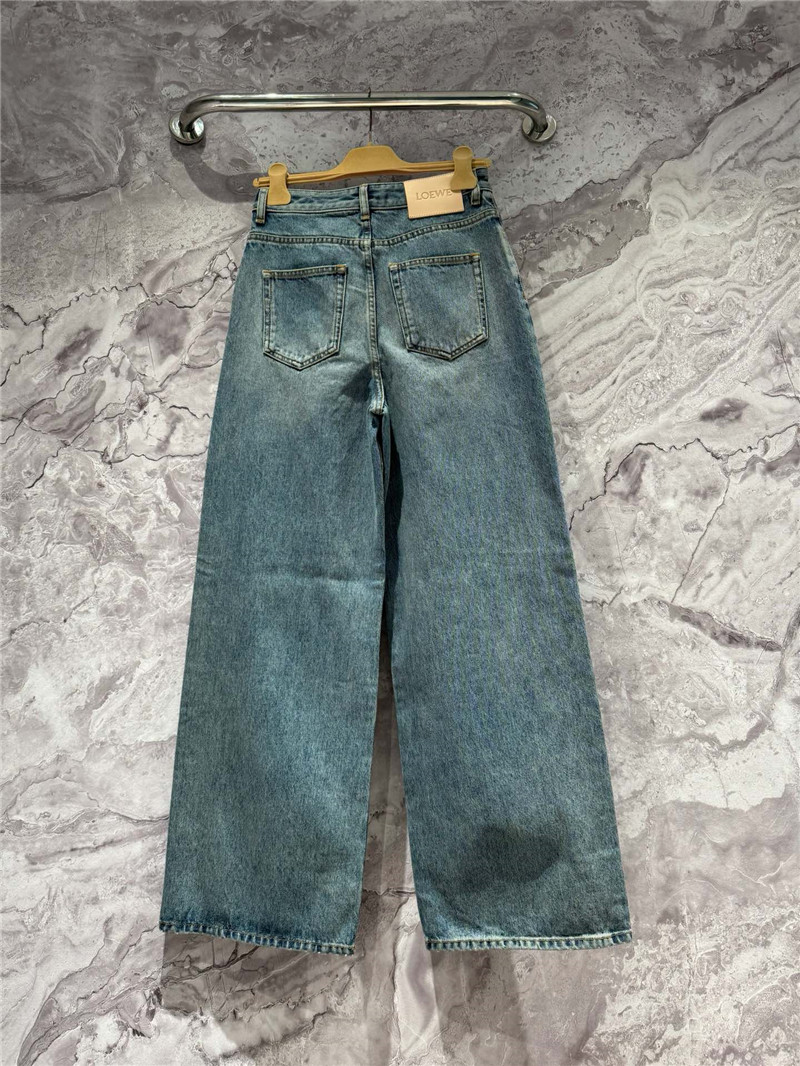 L0ew* wide leg straight jeans replica clothes