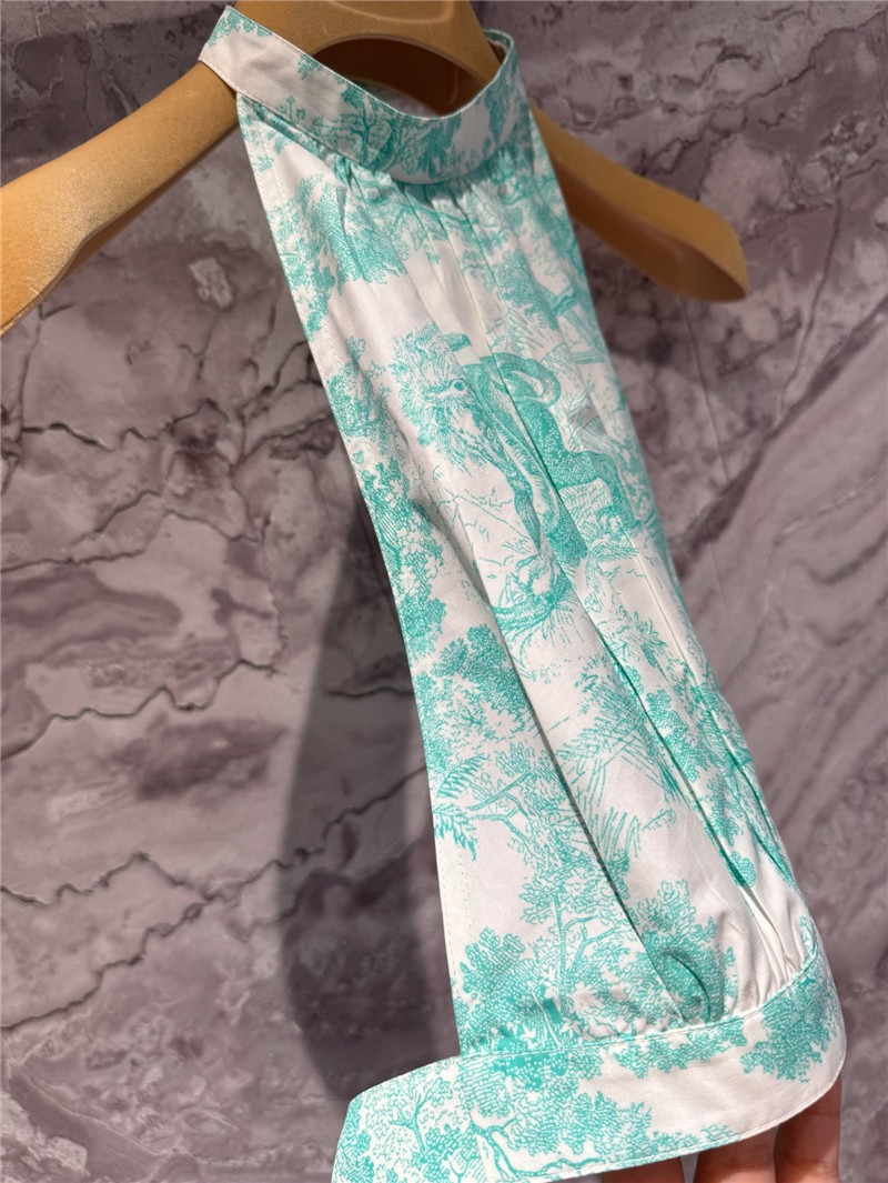 D10r allover floral printed halterneck top