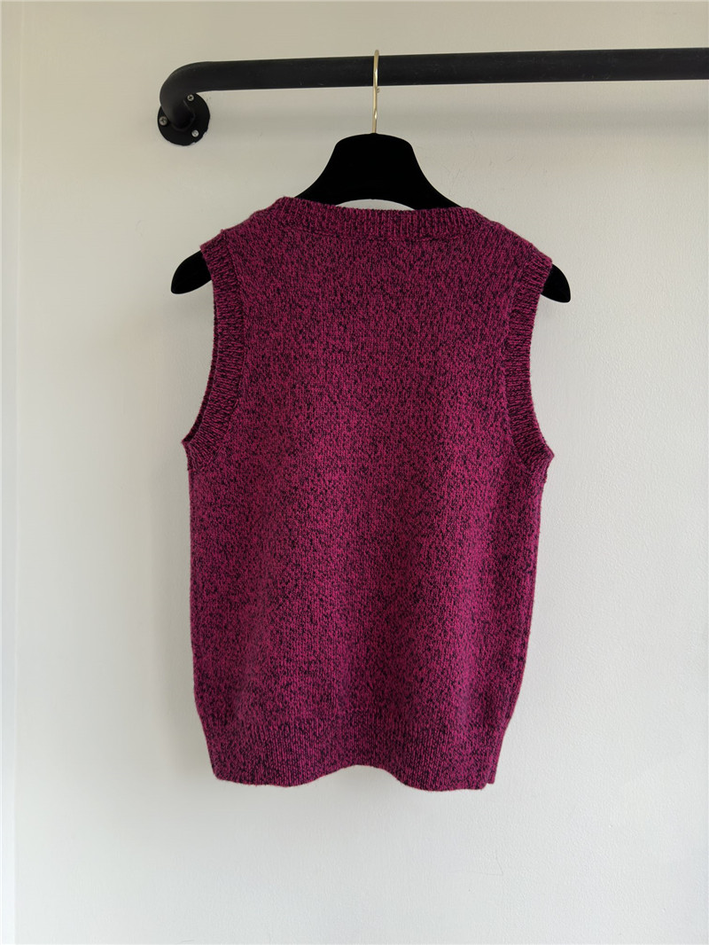 Ch**el embroidered sequined vest replica designer clothes