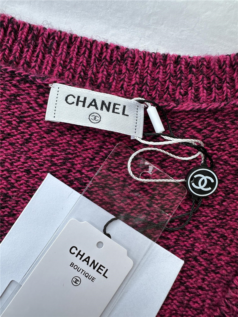 Ch**el embroidered sequined vest replica designer clothes