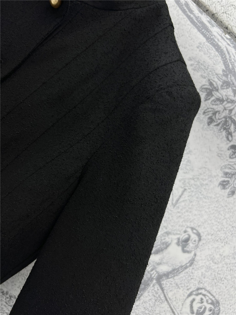 D10r gold button ruffled small cc style jacket replica clothes