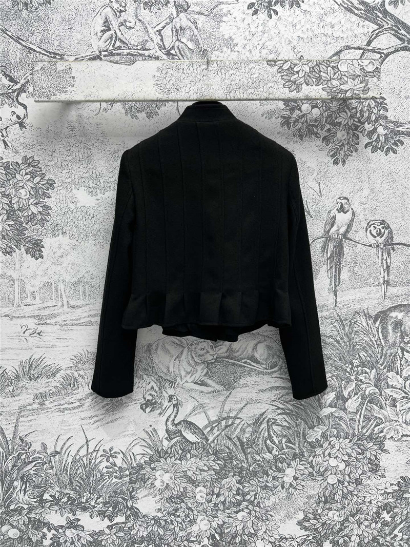 D10r gold button ruffled small cc style jacket replica clothes