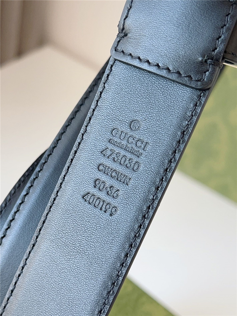 Gvc*1 black leather belt